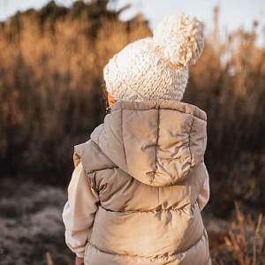 Шапка-бини Mrs. Ertha "Vanilla", ванильная